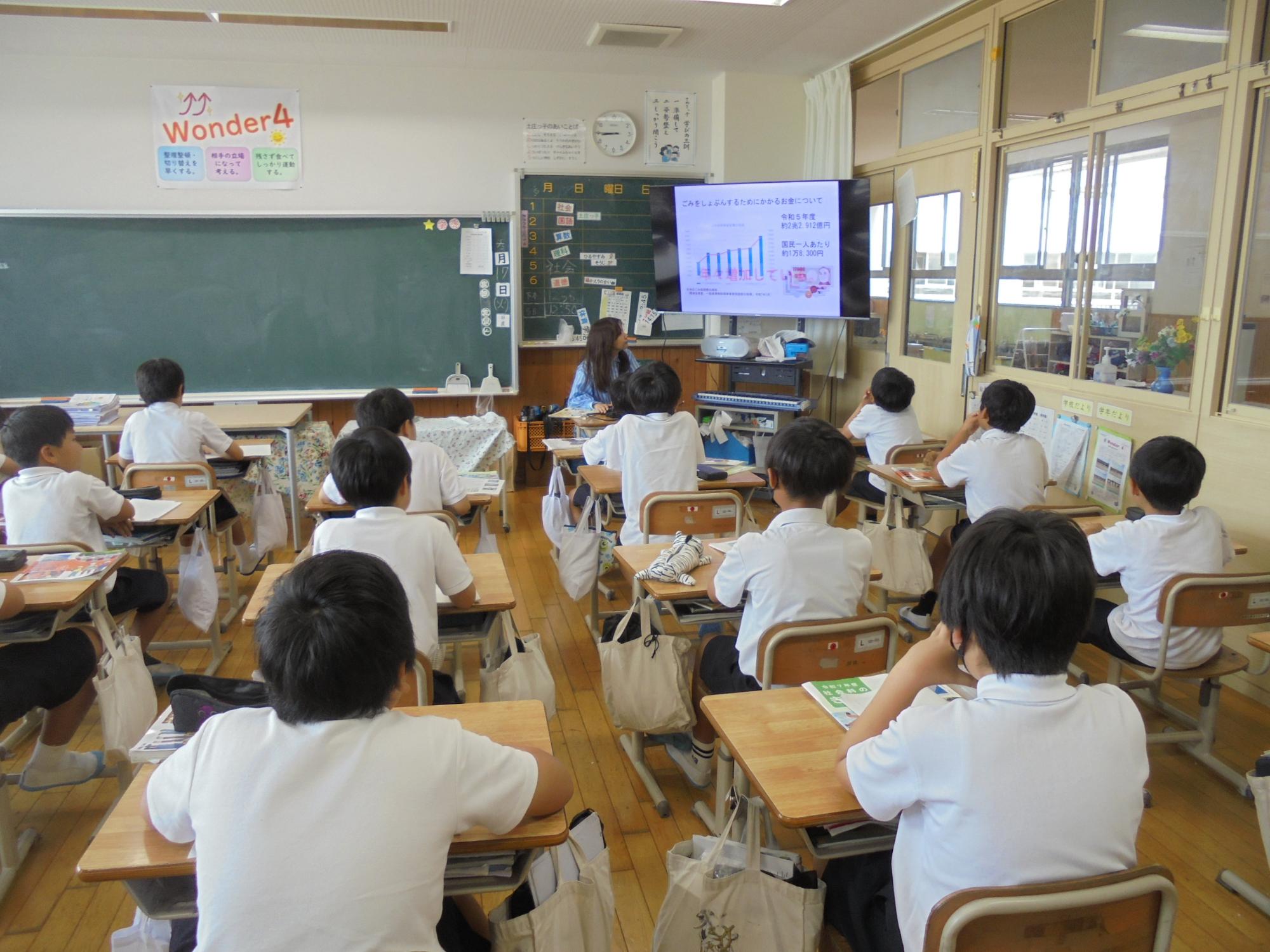 土庄小学校4年生　環境学習